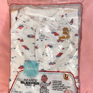 NEW VTG Spencer’s Infants’ Sleeper Interlock 12 Months 22 Pounds 1960s 1970s